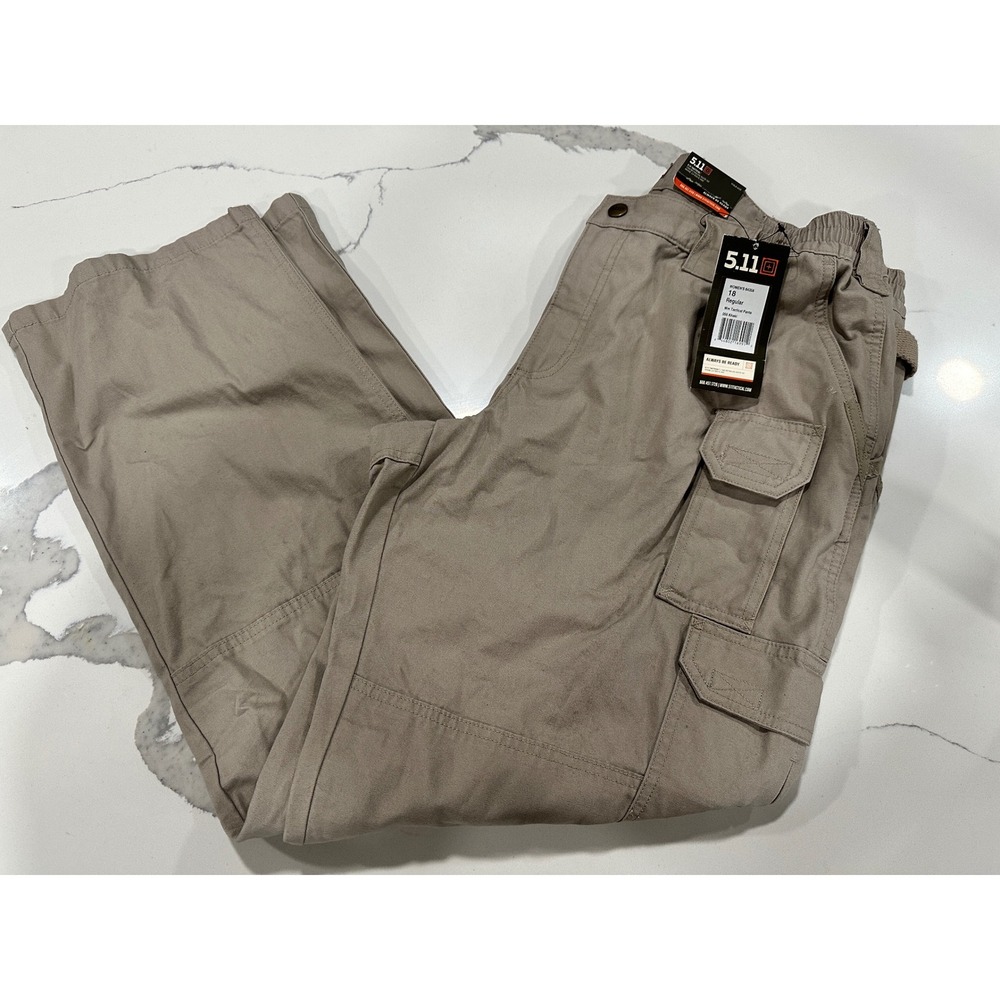 5.11 Tactical Pants Womens 18 Regular Khaki Cargo Outdoor Workwear